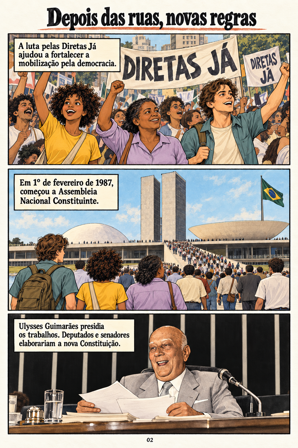 Constituição de 1988. Página 2 de 20: Depois das ruas, novas regras