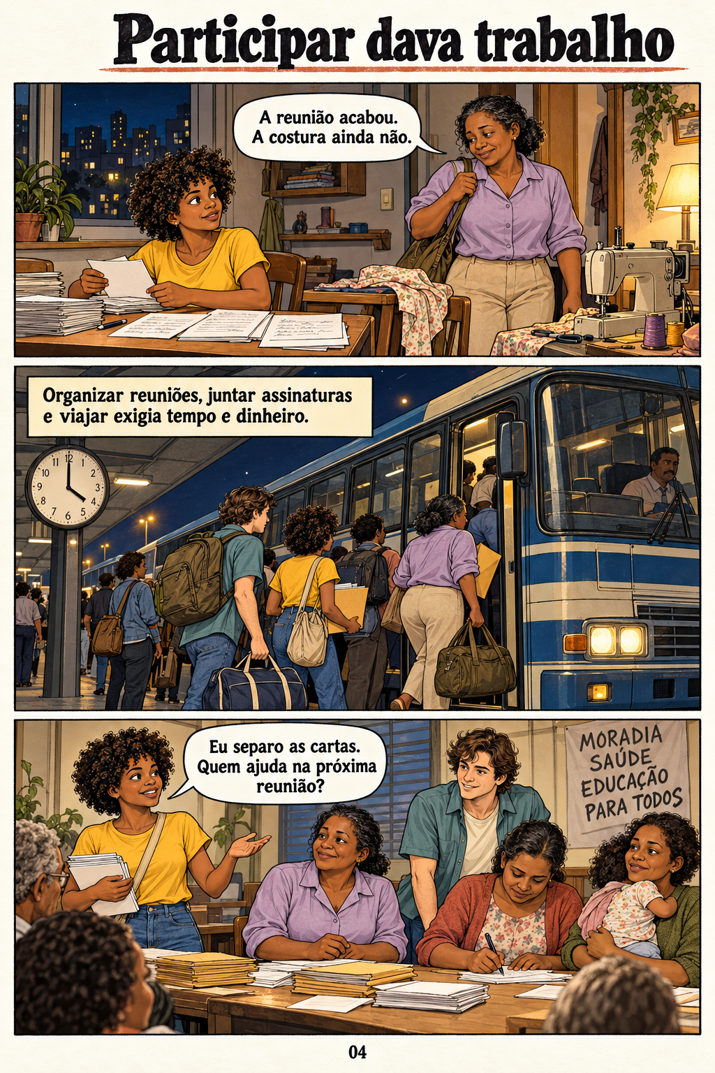 Constituição de 1988. Página 4 de 20: Participar dava trabalho