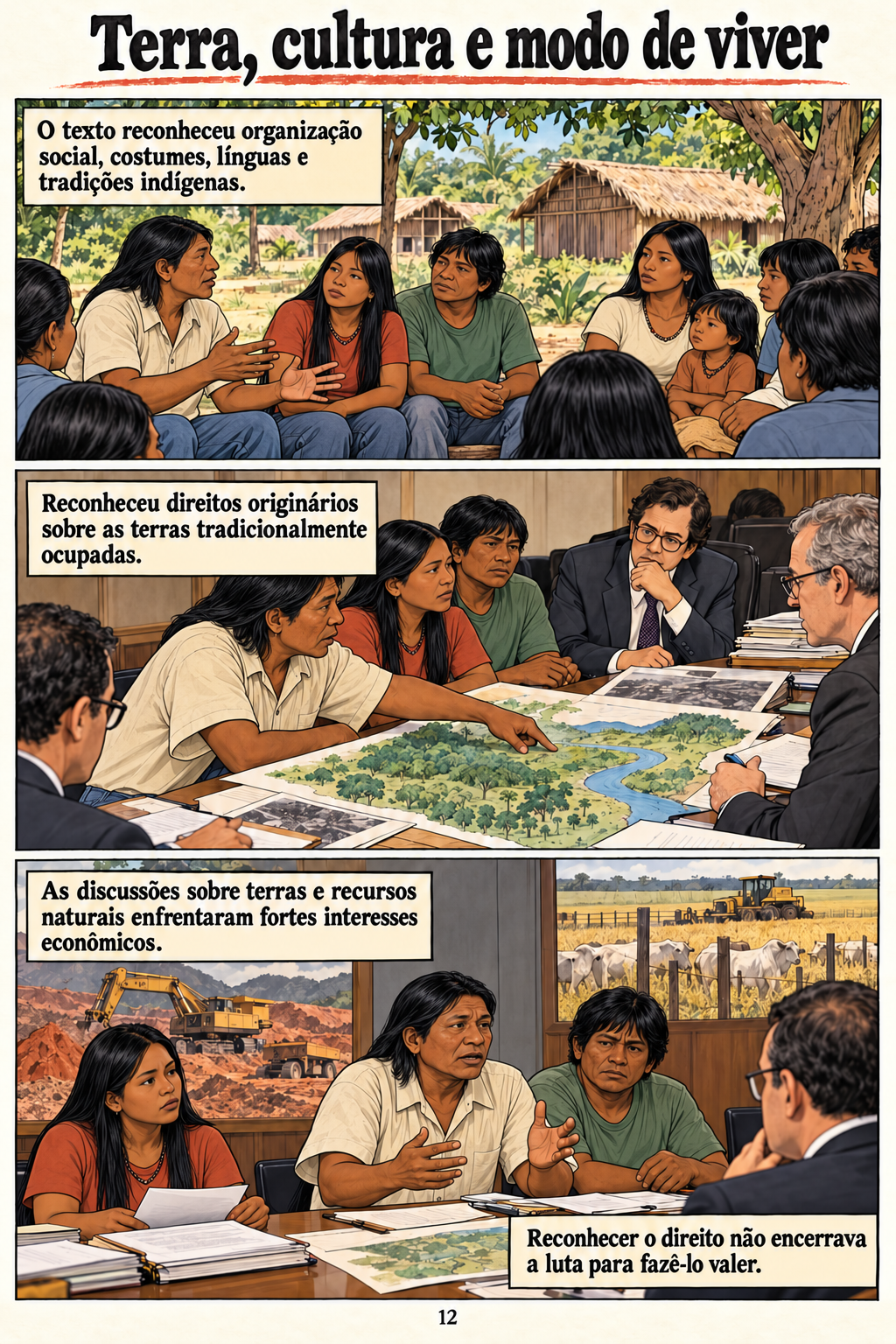 Constituição de 1988. Página 12 de 20: Terra, cultura e modo de viver