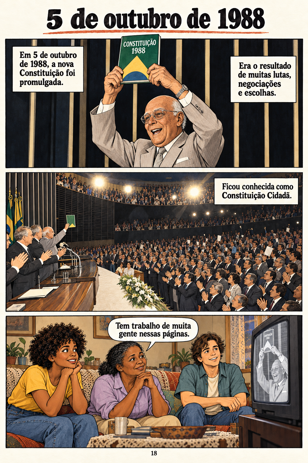 Constituição de 1988. Página 18 de 20: 5 de outubro de 1988