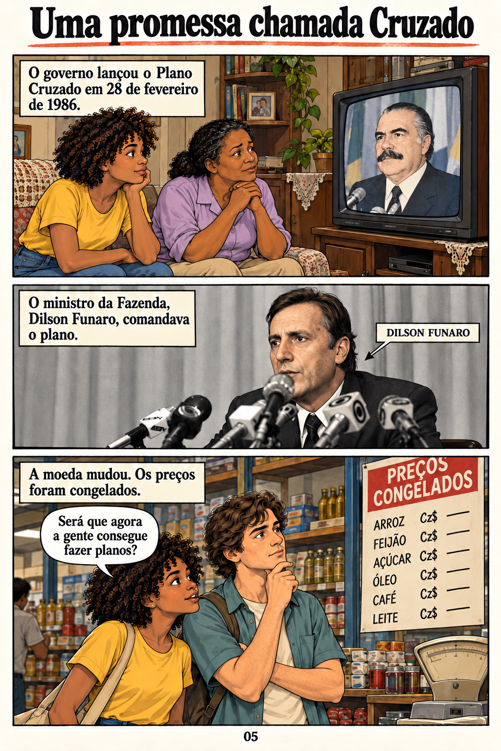 Sarney. Página 5 de 20: Uma promessa chamada Cruzado