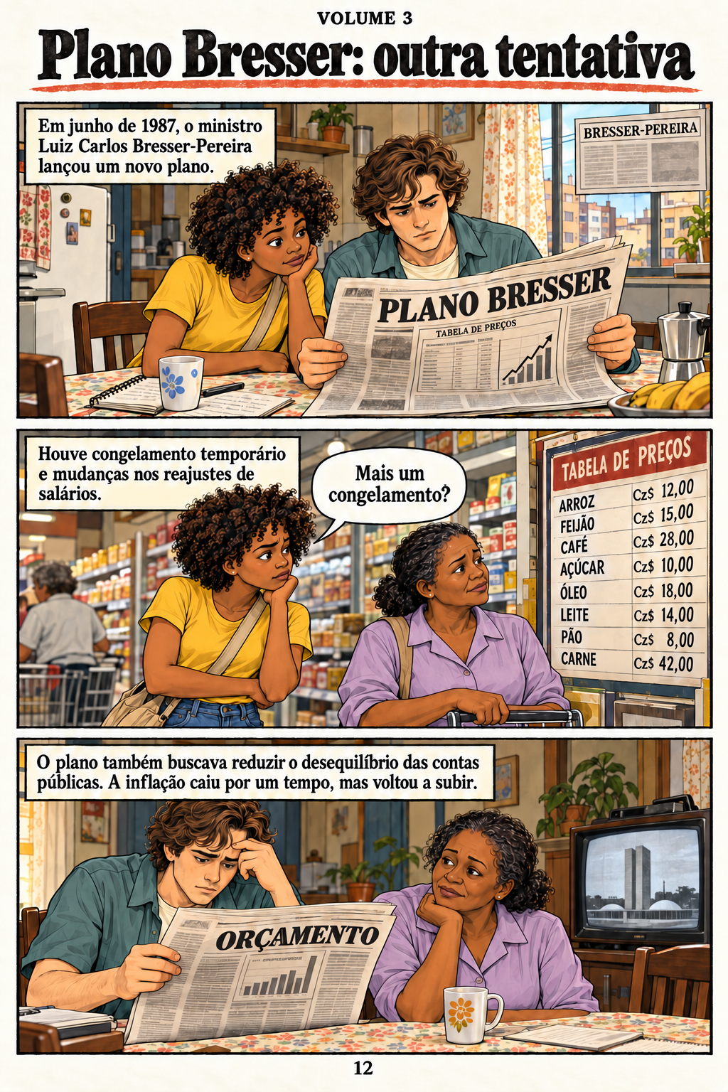 Sarney. Página 12 de 20: Plano Bresser: outra tentativa