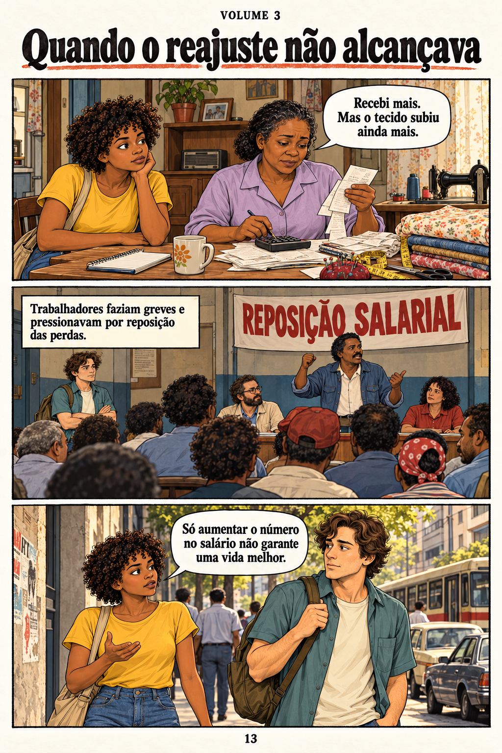 Sarney. Página 13 de 20: Quando o reajuste não alcançava